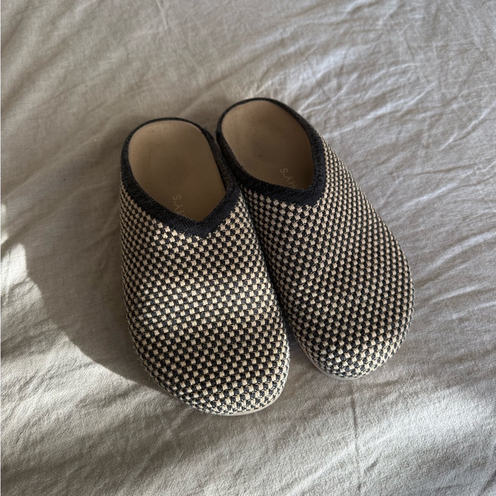 Rothy’s Checkered Slip-On Clogs